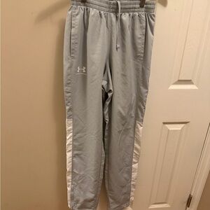 Under Armour Gray Athletic Pants with White detail